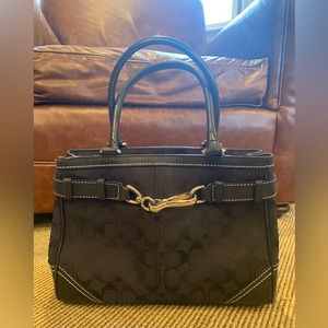Vintage Coach black handbag